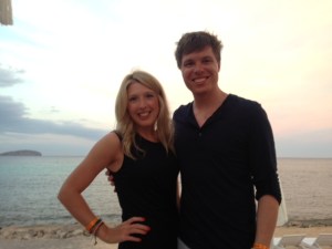 the author, and girlfriend